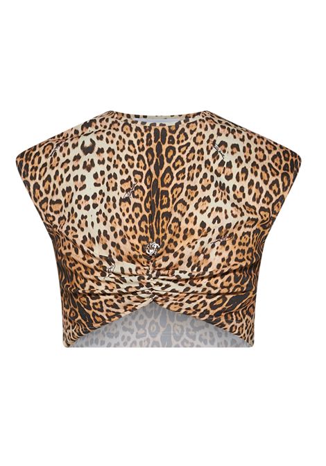 T-shirt con stampa ROBERTO CAVALLI KIDS | CGP26084TSF7MACULA